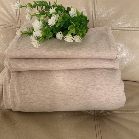 Duvet cover set of 3‎ pieces stretching beige queen - Picture 1 of 7